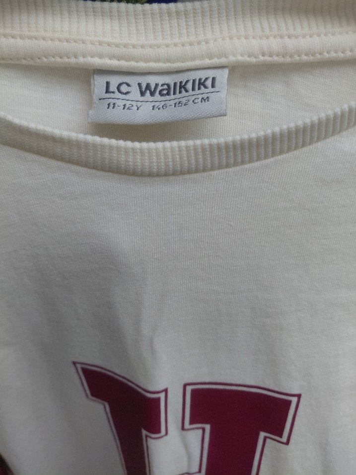 Krem Uzun kollu tshirt - Görsel 2