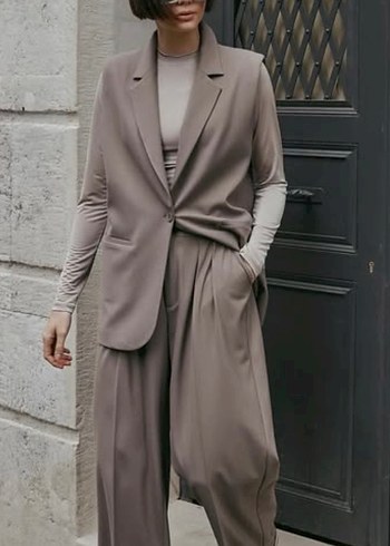 Aybikestil yelek vizon - Görsel 2