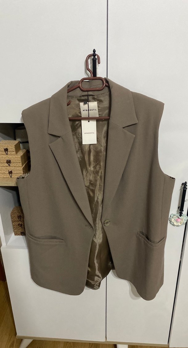 Aybikestil yelek vizon - Görsel 3