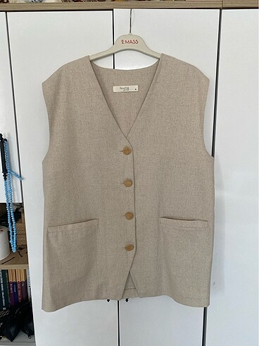 Suud Collection Touche Keten yelek 38/40 uyumlu