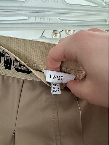 34 Beden camel Renk deri pantolon