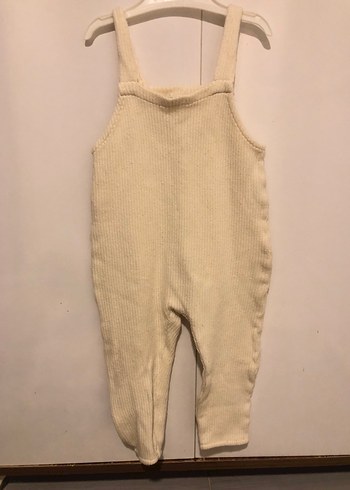 Bej Örgü Çocuk Salopet - Görsel 2