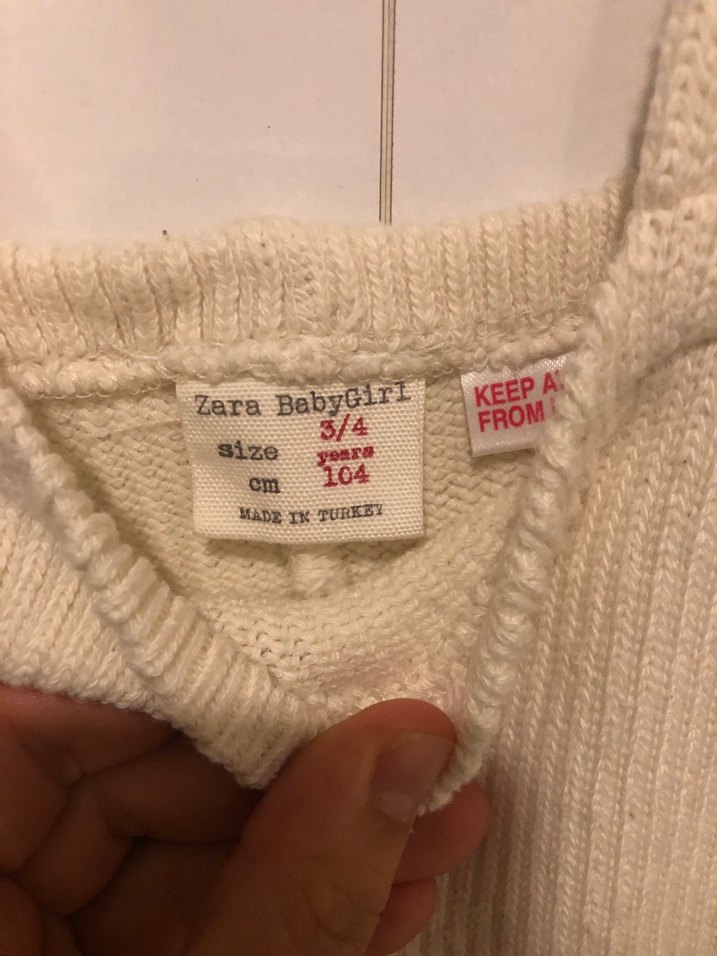 Bej Örgü Çocuk Salopet - Görsel 5