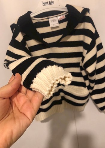 Çizgili köz çocuk  Triko Kazak - Görsel 3