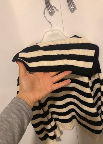 Çizgili köz çocuk  Triko Kazak - Görsel 4