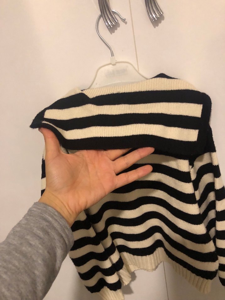 Çizgili köz çocuk  Triko Kazak - Görsel 4