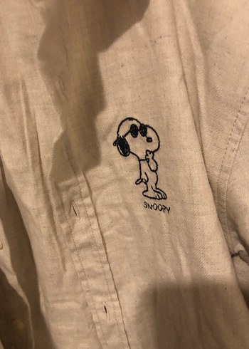 Bej Uzun Kollu Keten erkek çocuk Gömlek - Görsel 5