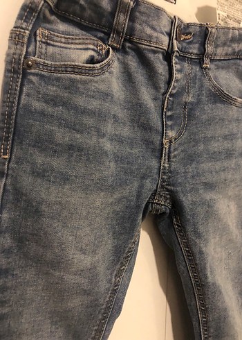 Erkek Çocuk Mavi Dar Kesim Denim Pantolon - Görsel 3