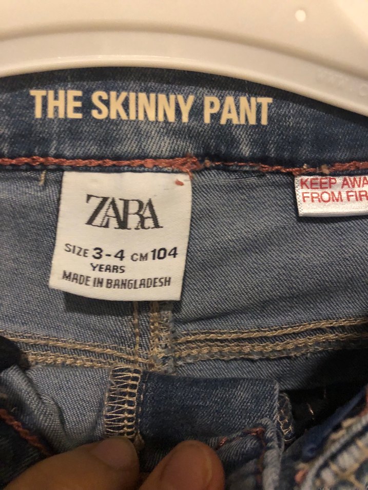 Erkek Çocuk Mavi Dar Kesim Denim Pantolon - Görsel 4