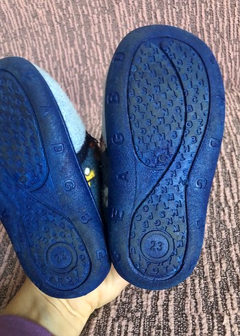 Mavi Erkek Çocuk Sıcak Ev Terliği - Görsel 4