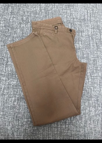 Beymen Bej Kemerli Regular Fit Keten Erkek Pantolon 50 beden - Görsel 4