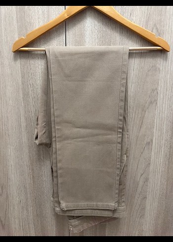 Beymen Bej Kemerli Regular Fit Keten Erkek Pantolon 50 beden - Görsel 2