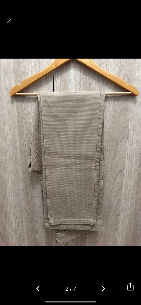 Beymen Bej Kemerli Regular Fit Keten Erkek Pantolon 50 beden - Görsel 2