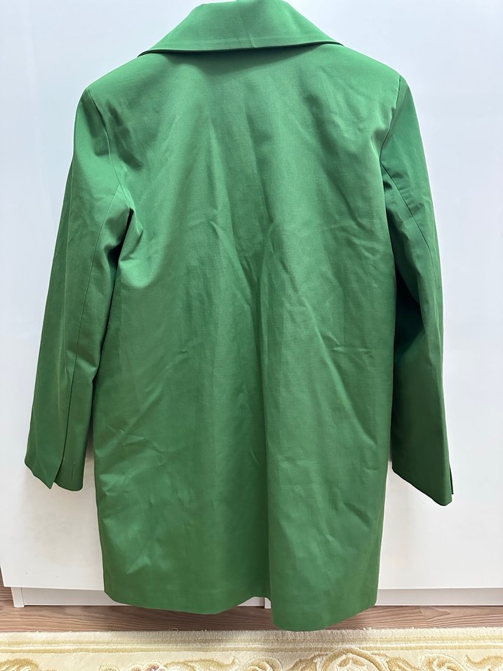 Düğmeli Yeşil Uzun Kadın Blazer - Görsel 2