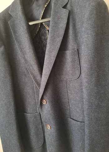 mavi Erkek Düğmeli Ceket, Normal Boy, Regular Fit - Görsel 3