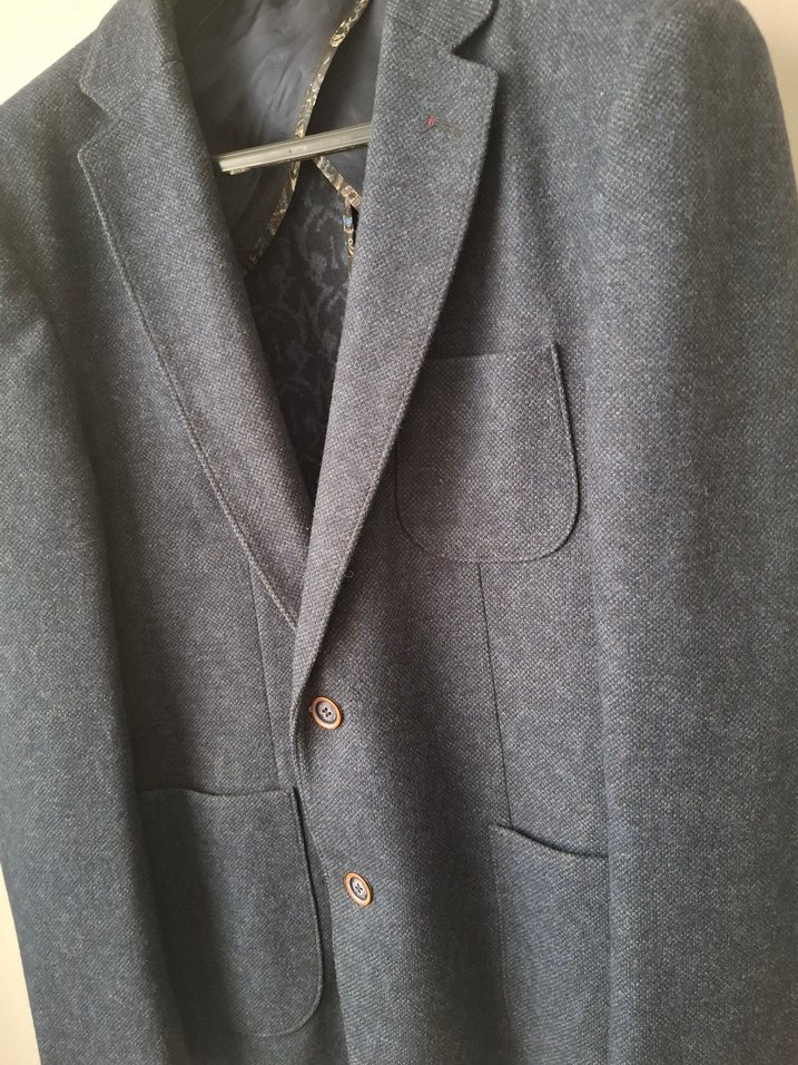 mavi Erkek Düğmeli Ceket, Normal Boy, Regular Fit - Görsel 3