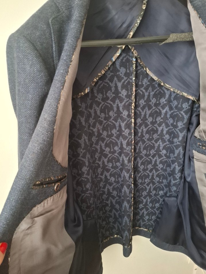 mavi Erkek Düğmeli Ceket, Normal Boy, Regular Fit - Görsel 4