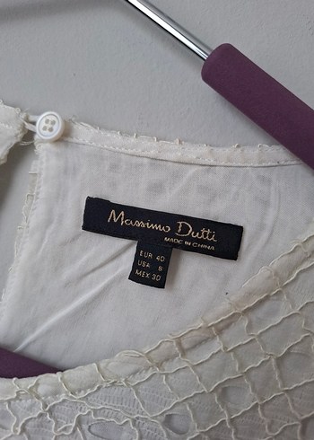 Dantel Detaylı Beyaz Bohem Bluz - Görsel 2