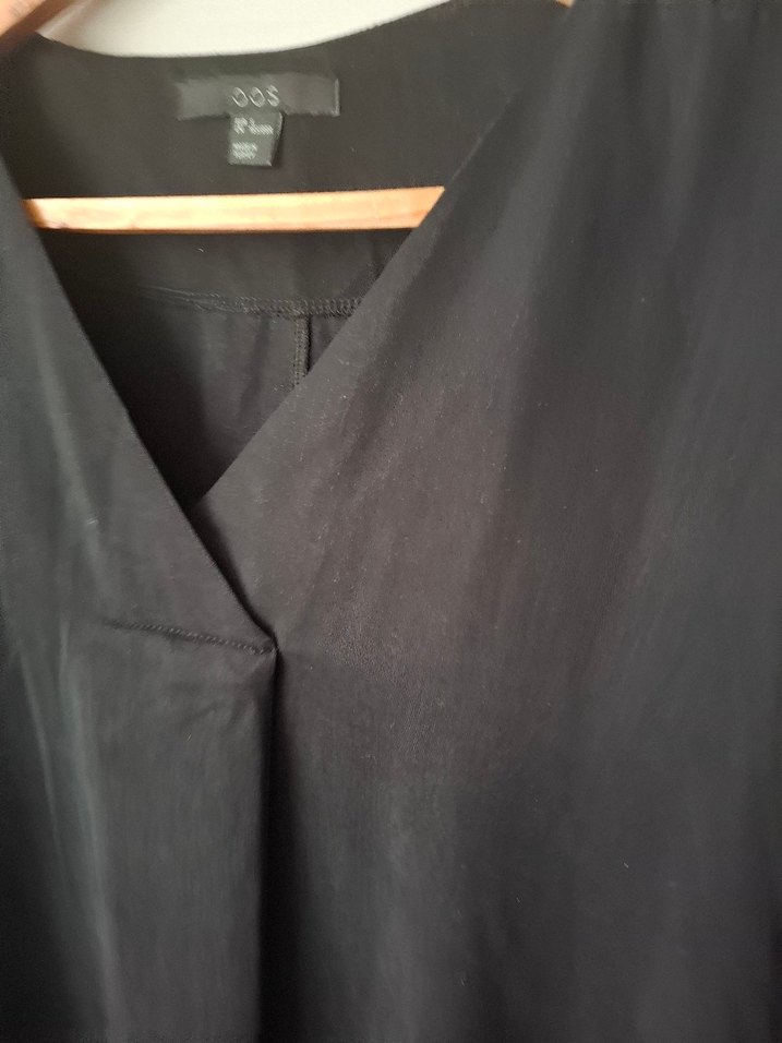 Siyah Uzun Kollu Salaş Kadın Elbise - Görsel 5