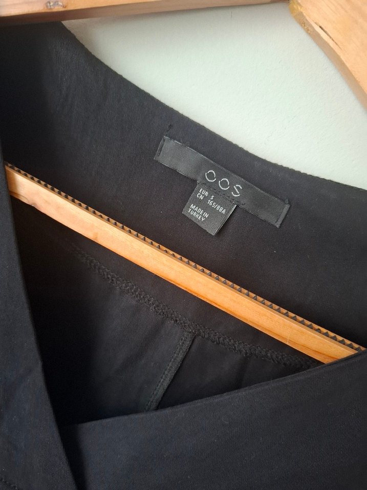 Siyah Uzun Kollu Salaş Kadın Elbise - Görsel 3