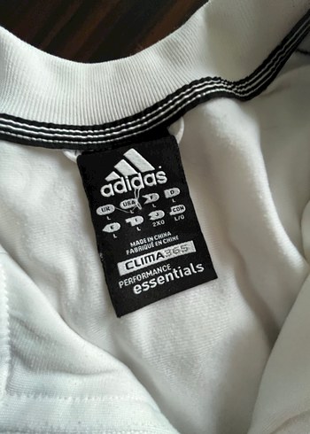 Beyaz Üst Fermuarlı Siyah Alt Adidas Eşofman Takımı - Görsel 8