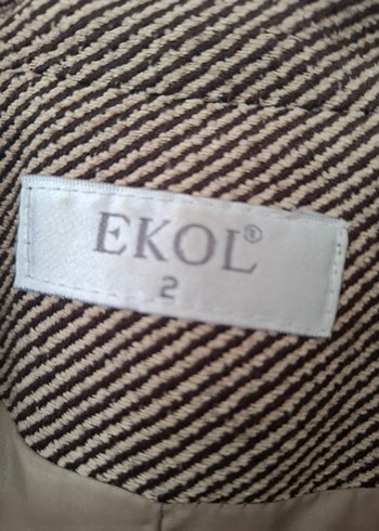 Bej Düğmeli Kadın Blazer Ceket - Görsel 4