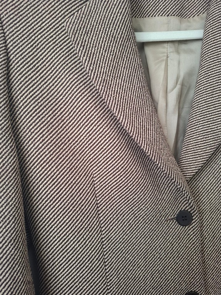 Bej Düğmeli Kadın Blazer Ceket - Görsel 3