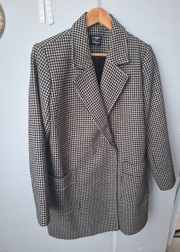 Düğmeli Midi Kadın Klasik Ceket - Görsel 2