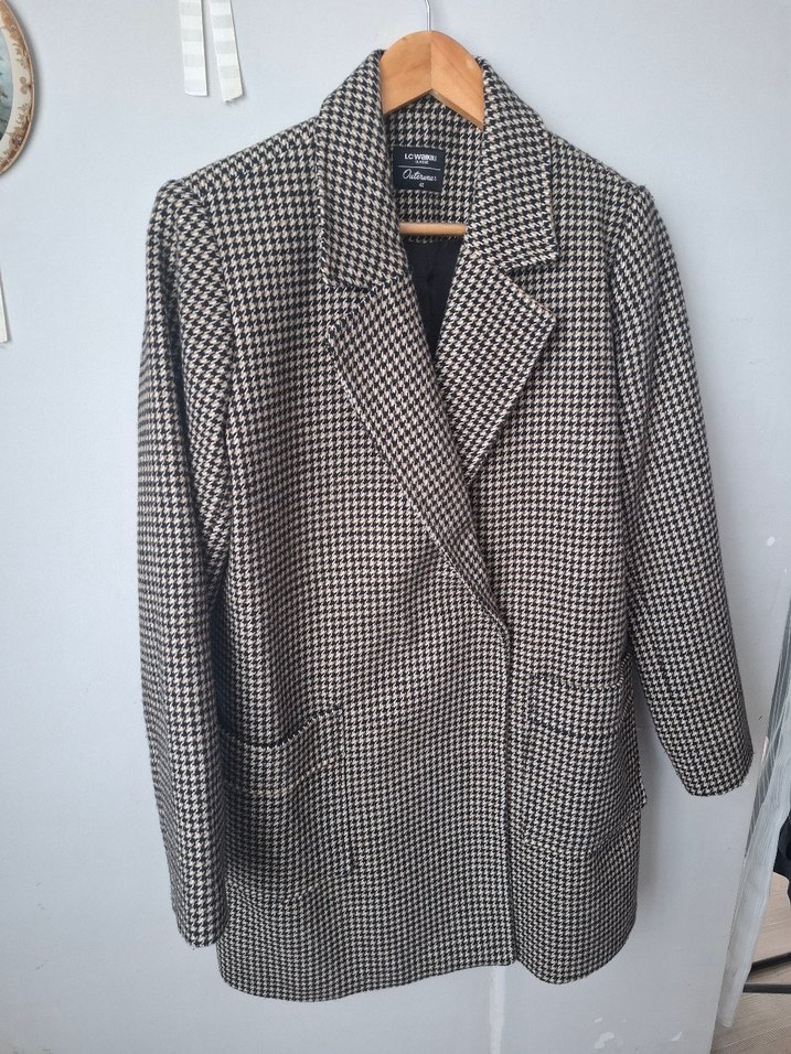 Düğmeli Midi Kadın Klasik Ceket - Görsel 2