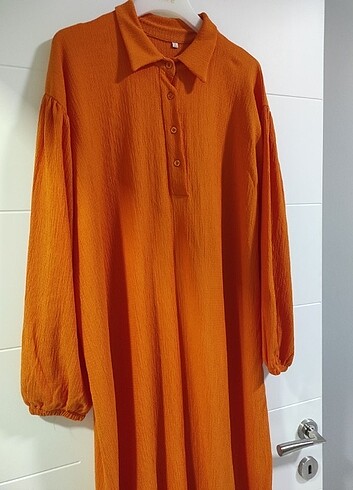 diğer Beden turuncu Renk Orange Tesettür elbise