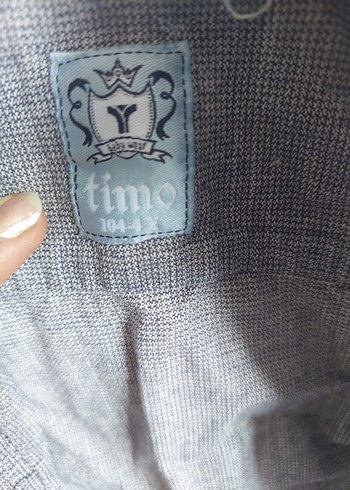 4 Yaş Beden Erkek Gri Denim Düğmeli Salaş Gömlek