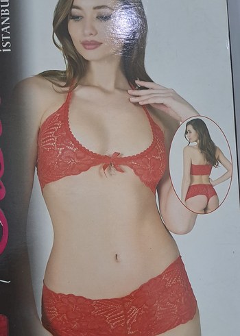 xl Beden Beyaz Çiçek Desenli Mini Bohem İç Çamaşırı