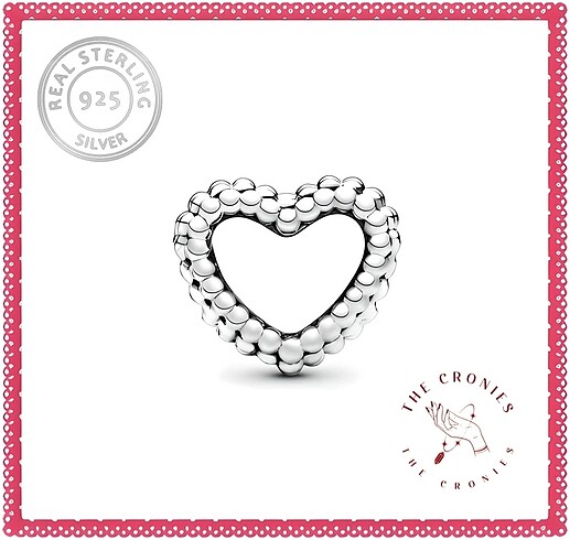 Pandora Boncuklu Kalp Küresi Charm