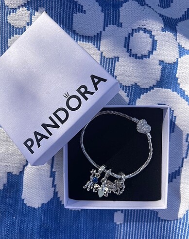  Beden Kalp Klipsli Pandora Charm Bileklik