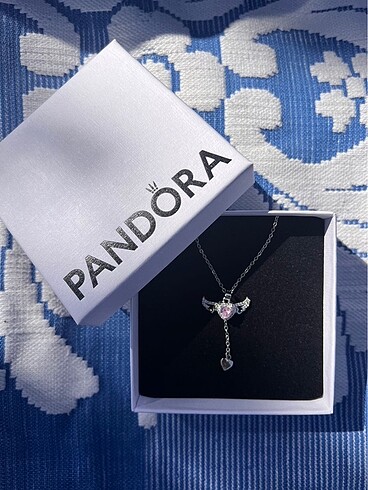 Pandora Özel Pandora Tarzı Melek Kanatlı Kalp Kolye