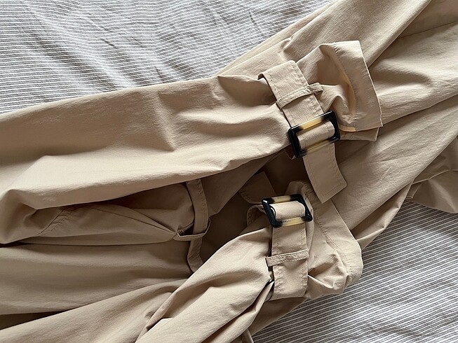 s Beden camel Renk H&M Uzun Trençkot