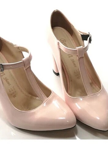 pudra stiletto topuklu ayakkabi