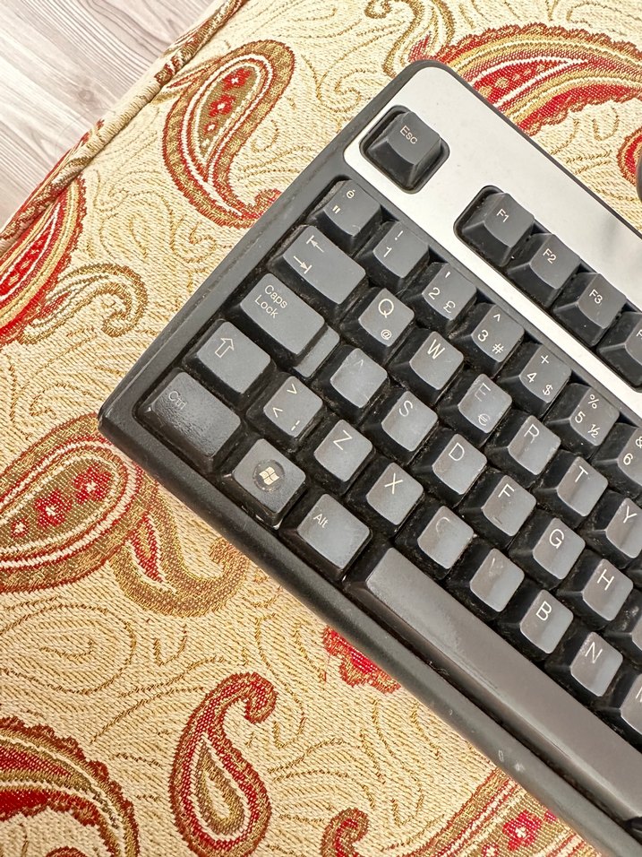 Gri Kablolu Standart Klavye hp marka - Görsel 2