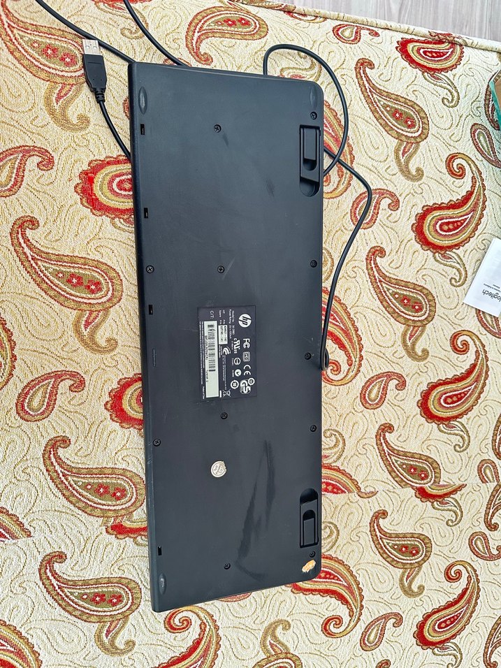 Gri Kablolu Standart Klavye hp marka - Görsel 4