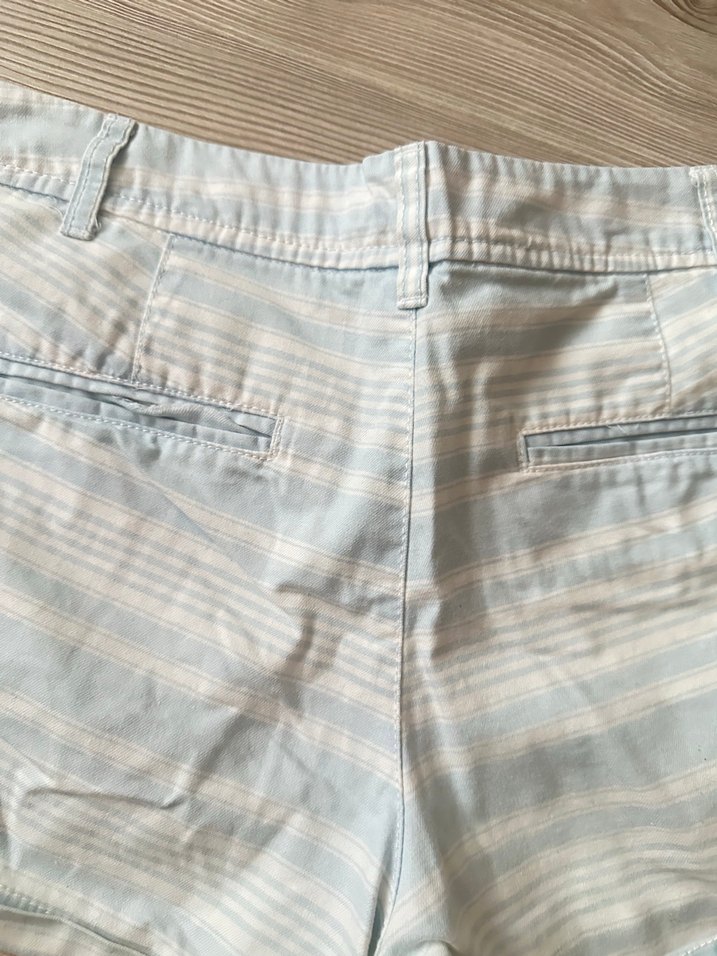 Mavi Bağlama Desenli Mini Şort - Görsel 4