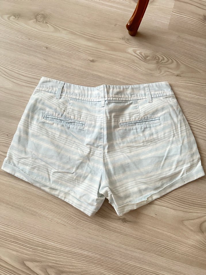 Mavi Bağlama Desenli Mini Şort - Görsel 3