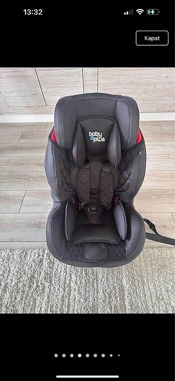 9- 36 kg Beden siyah Renk Çok çok az kullanılmış bebek oto koltuğu