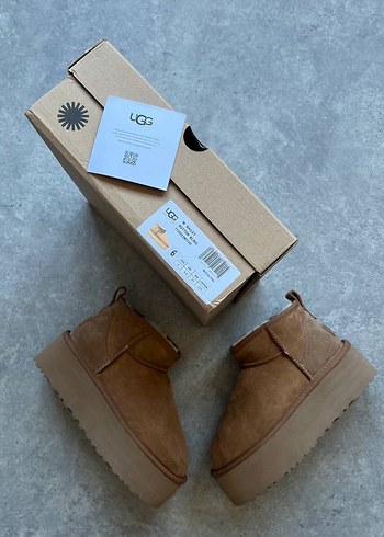 39 Beden Ugg Ultra Mini Platform Kahverengi