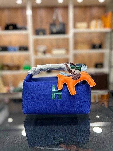 Beden turuncu Renk Hermes cotton pouch
