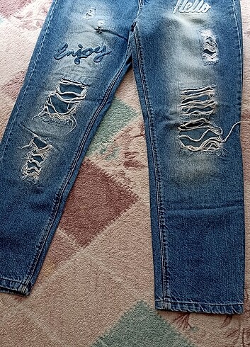 34 Beden mavi Renk Pantolon jeans