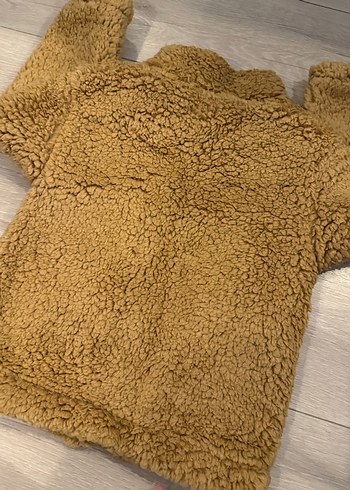 Kahverengi Kız- Erkek Çocuk Kürklü Ceket - Görsel 4