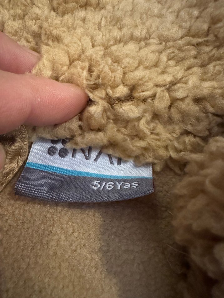 Kahverengi Kız- Erkek Çocuk Kürklü Ceket - Görsel 2