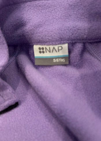 Fermuarlı Mor Kadın Polar Ceket - Görsel 4