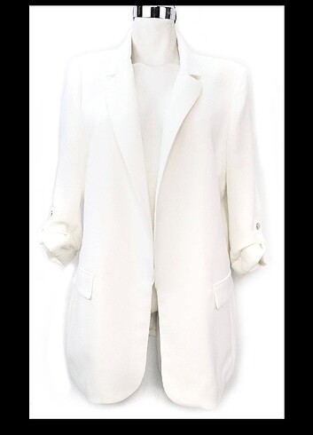 Beyaz blazer