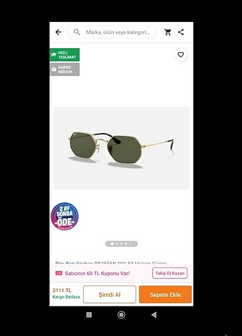 Rayban gözlük 